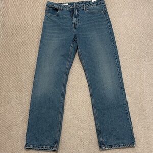 Zara Women's Blue Straight Jeans